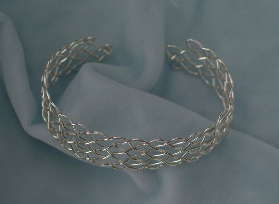 Seven-lead sinnet bracelet.