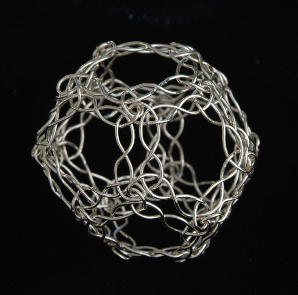 Celtic Dodecahedron at an angle.