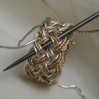 Silver and gold ring, first pass of replacement.