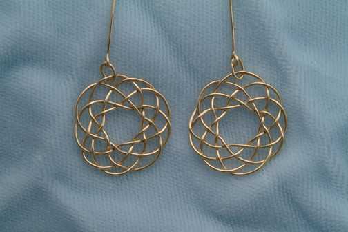 18K Turk's Head Ring earrings.