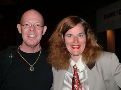This is a picture of me with Paula Poundstone, at the 