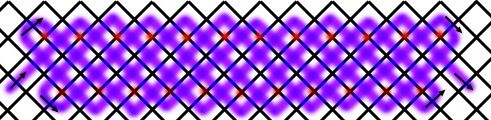 Hideous colored example of a lanyard knot based on five-lead French sinnet.