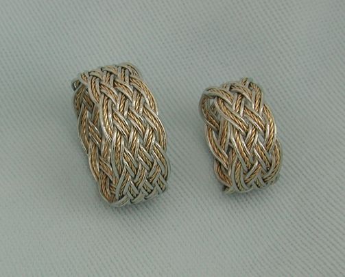 7x11 and 5x8 matched set,  platinum and 18K yellow